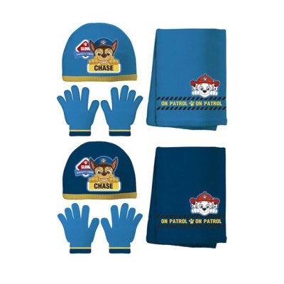 Set Bonnet + Gants Pat' Patrouille – Roupille Thermique Enfant, Licence Officielle, Taille Unique